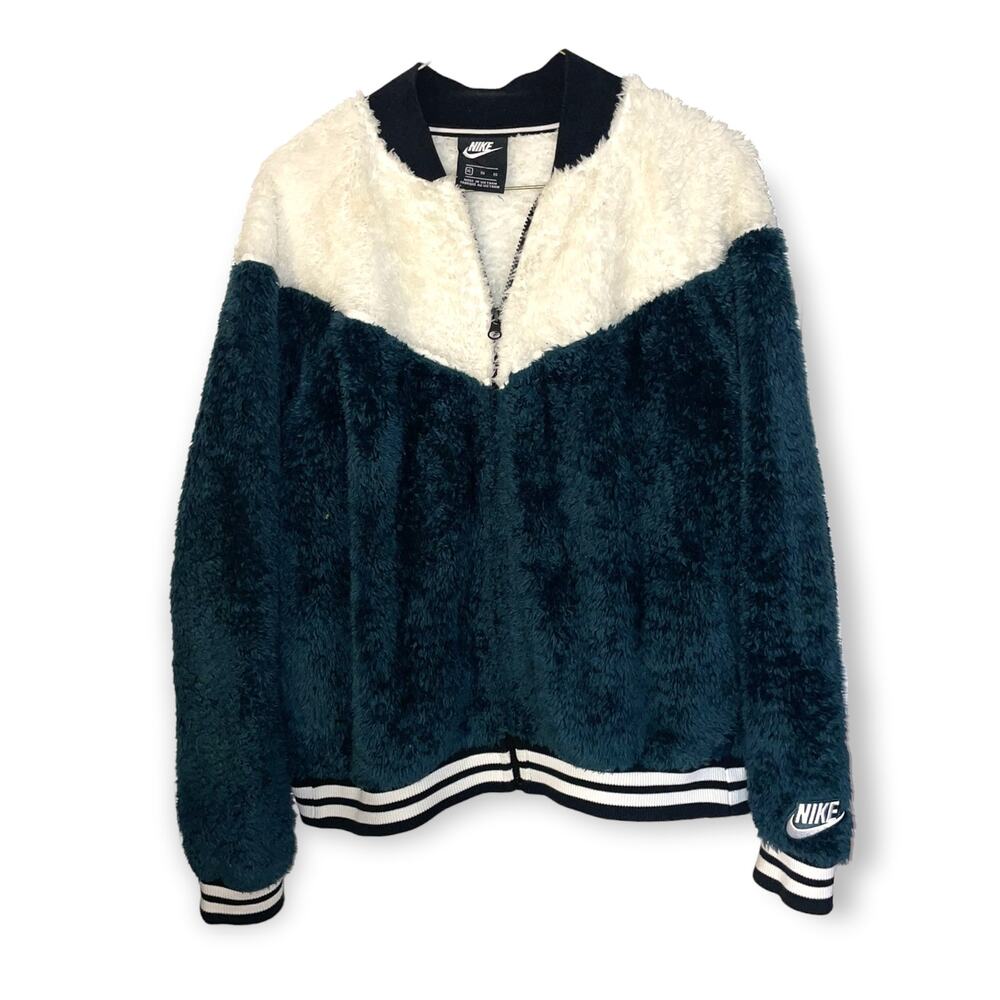 Nike Philadelphia Eagles Colors Fuzzy Jacket Sz XL EUC